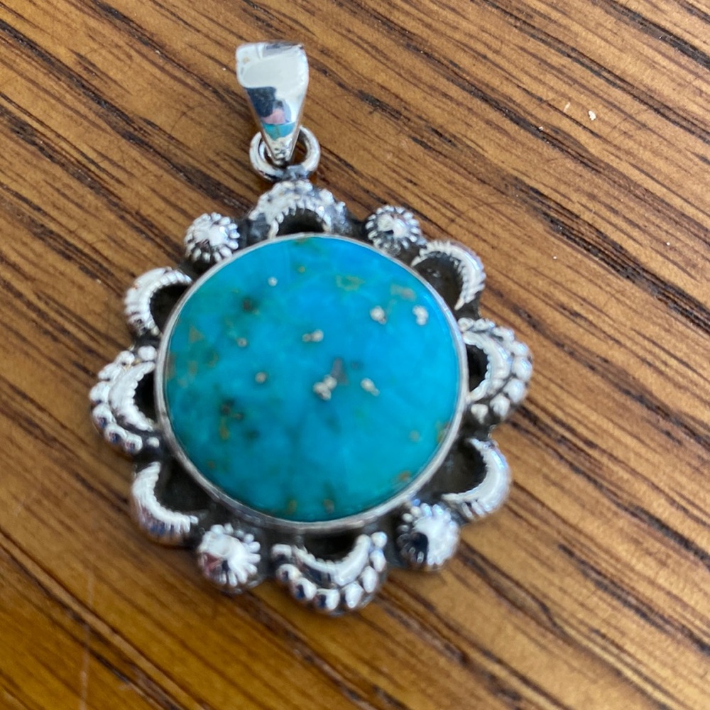 Turquoise sterling silver Pendant